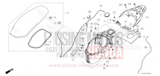 SEAT/LUGGAGE BOX FSH125R de 2024